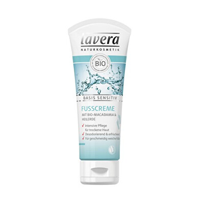 Lavera - Přírodní krém na nohy Basis Sensitiv (Foot Cream) 75 ml