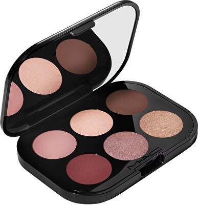 MAC Cosmetics - Paletka očních stínů Connect in Colour Embedded In Burgundy (Eye Shadow Palette) 6,25 g