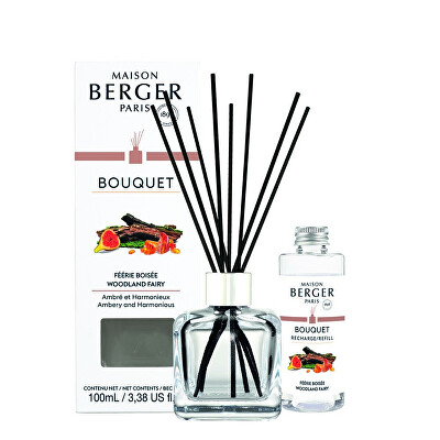 Maison Berger Paris - Dárková sada aroma difuzér Cube + náplň Woodland Fairy 100 ml