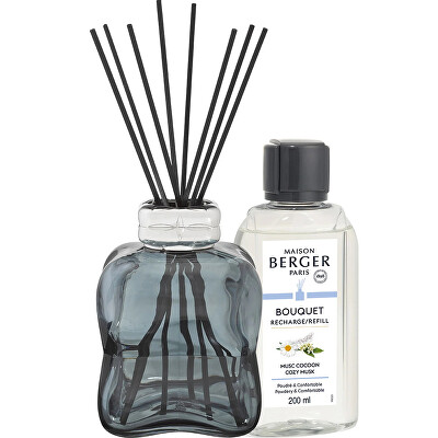 Maison Berger Paris - Dárková sada aroma difuzér Cosy Blue + náplň Cozy Musk 200 ml
