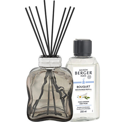 Maison Berger Paris - Dárková sada aroma difuzér Cosy Brown + náplň Cozy Musk 200 ml