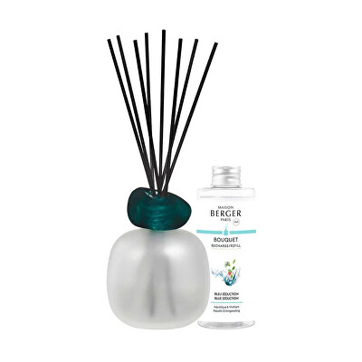 Maison Berger Paris - Dárková sada aroma difuzér Mineral Frosted + náplň Blue Seduction 180 ml
