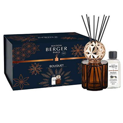Maison Berger Paris - Dárková sada aroma difuzér Pomelis hnědý + náplň Velkolepá vanilka 200 ml