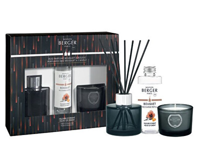 Maison Berger Paris - Dárková sada aroma difuzér Variation Velvet of Orient 90 ml + svíčka 80 g