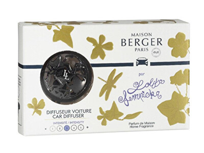 Maison Berger Paris - Dárková sada difuzér do auta Gun metal + náplň Lolita Lempicka