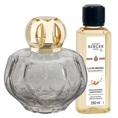 Maison Berger Paris - Dárková sada katalytická lampa Rosalie šedá + náplň Intenzivní třpyt 250 ml