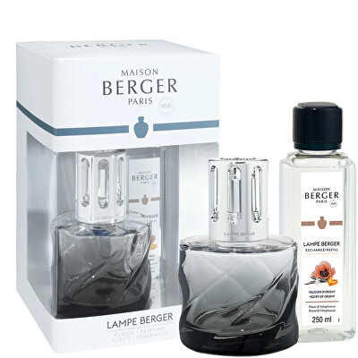 Maison Berger Paris - Dárková sada katalytická lampa Spirale černá + náplň Velvet of Orient 250 ml