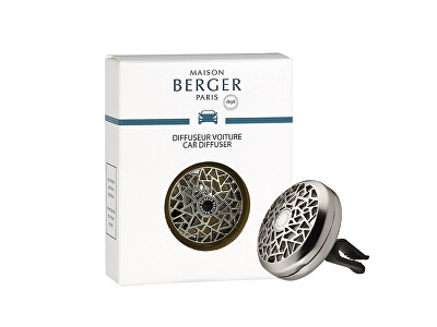Maison Berger Paris - Difuzér do auta Grafit nikl mat (Car Diffuser)