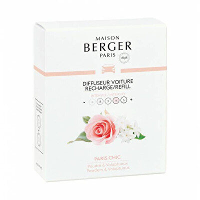 Maison Berger Paris - Náhradní náplň do difuzéru do auta Chic Paříž Paris Chic (Car Diffuser Recharge/Refill) 2 ks