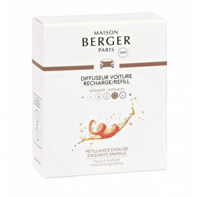 Maison Berger Paris - Náhradní náplň do difuzéru do auta Intenzivní třpyt Exqusite Sparkle (Car Diffuser Recharge/Refill) 2 ks