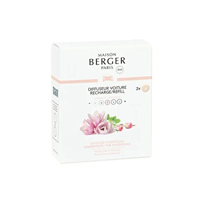 Maison Berger Paris - Náhradní náplň do difuzéru do auta Sous Les Magnolias (Car Diffuser Recharge/Refill) 2 ks