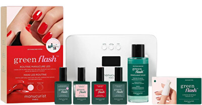 Manucurist - Dárková sada Green Flash Mani Led Routine