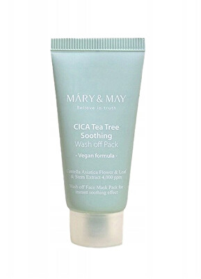 MARY & MAY - Pleťová maska Cica Tea Tree Soothing Wash Off Pack 30 g