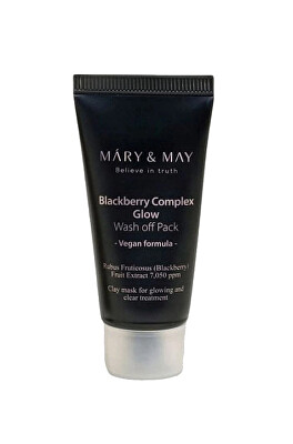 MARY & MAY - Pleťová maska Blackberry Complex Glow Wash Off Pack 30 g