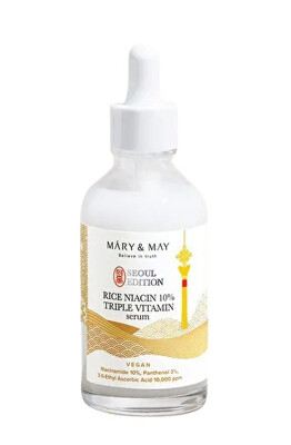 MARY & MAY - Pleťové sérum Rice Niacin 10% Triple Vitamin Serum 80 ml