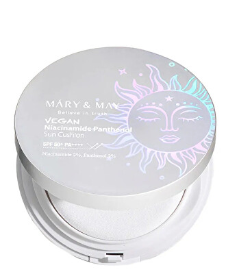 MARY & MAY - Sluneční ochrana SPF 50+ Vegan Niacinamide Panthenol (Sun Cushion) 25 g