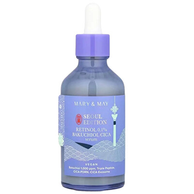 MARY & MAY - Pleťové sérum Retinol 0,1% Bakuchiol Cica Serum 80 ml