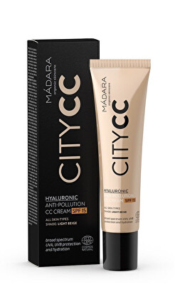 MÁDARA - CC krém SPF 15 Light Citycc (Hyaluronic Anti-Pollution Cc Cream) 40 ml