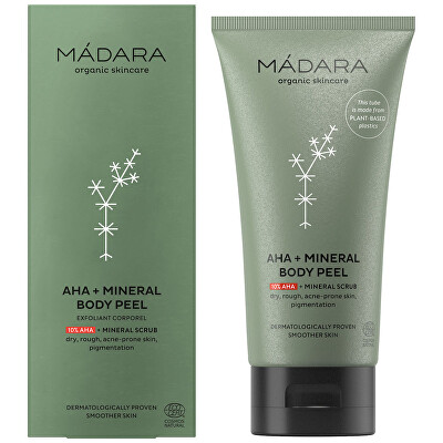 MÁDARA - Tělový peeling AHA+ Mineral (Body Peel) 175 ml