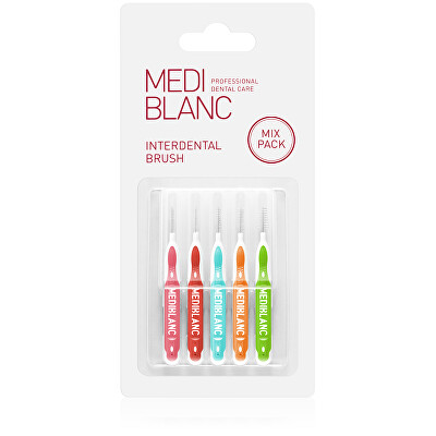 MEDIBLANC - Mezizubní kartáček tvaru I Mix 5 ks