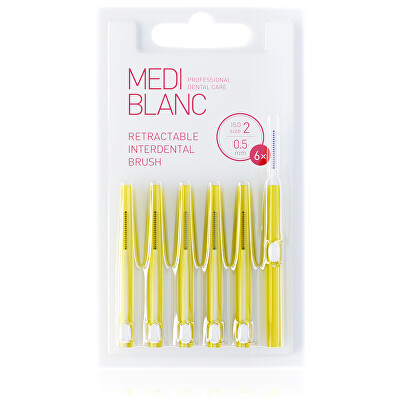 MEDIBLANC - Mezizubní vysouvací kartáčky 0,5 mm 6 ks