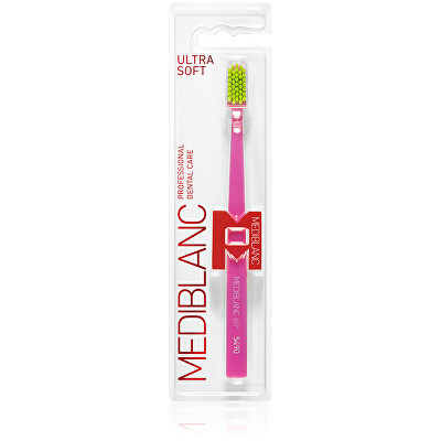 MEDIBLANC - Zubní kartáček Ultra Soft Růžový 1 ks