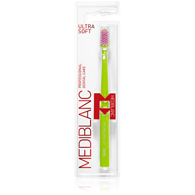 MEDIBLANC - Zubní kartáček Ultra Soft Zelený 1 ks