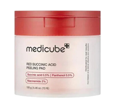 Medicube - Exfoliační pleťové tampony Red Succinic Acid (Peeling Pad) 155 g