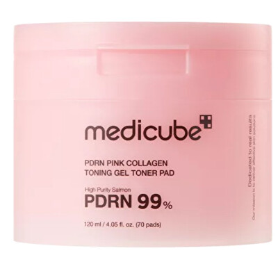Medicube - Zselés tonizáló párnák PDRN Pink (Collagen Toning Gel Toner Pad) 70 db