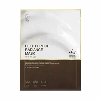 Medicube - Rozjasňující pleťová maska Deep Peptide Radiance Mask 27 ml