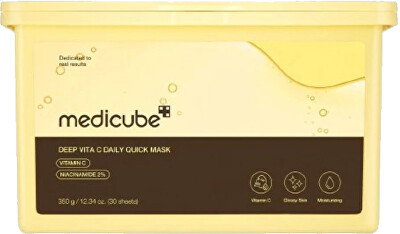 Medicube - Vitamínová pleťová maska Deep Vita C (Daily Quick Sheet Mask) 30 ks