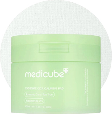 Medicube - Zklidňující a hydratační tonizační tamponky pro citlivou a problematickou pleť Exosome Cica (Calming Pad) 100 ks