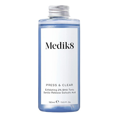 Medik8 - Jemné exfoliační tonikum Press & Clear -  náhradní náplň (Exfoliating 2% BHA Tonic Refill) 150 ml
