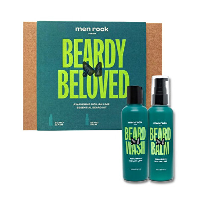 Men Rock London - Dárková sada péče o vousy Sicilian Lime (Beard Duo Kit)