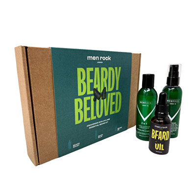 Men Rock London - Dárková sada péče o vousy Sicilian Lime (Beard Care Gift Set)