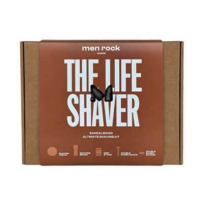 Men Rock London - Dárková sada holicí péče Sandalwood (Ultimate Classic Shaving Gift Set)