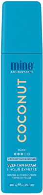 Minetan - Samoopalovací pěna pro ultra tmavé opálení Coconut (Water Self Tan Foam) 200 ml