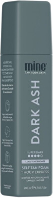 Minetan - Samoopalovací pěna pro tmavě hnědý odstín Dark Ash (Self-Tan Foam) 200 ml