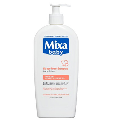 Mixa - Extra vyživující mycí gel na tělo a vlásky Baby (Wash Gel) 400 ml