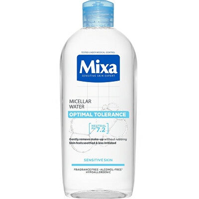 Mixa - Micelární pleťová voda pro citlivou pleť Optimal Tolerance (Micellar Water) 400 ml