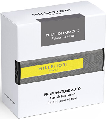 Millefiori Milano - Vůně do auta Textil Floral Petali Di Tabacco - šedá