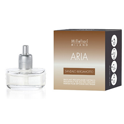 Millefiori Milano - Náhradní náplň do elektrického difuzéru Aria - Sandalo Bergamotto 20 ml