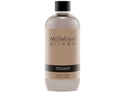 Millefiori Milano - Rezervă de umplere pentru difuzorul de aromă Natural Mătase și Pudră de orez 250 ml