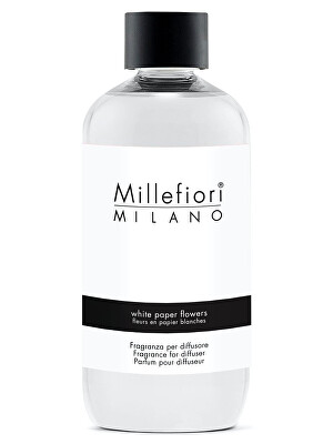 Millefiori Milano - Náhradní náplň do aroma difuzéru Natural White Paper Flowers 250 ml