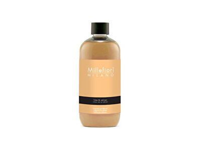 Millefiori Milano - Náhradní náplň do aroma difuzéru Natural Lime & Vetiver 250 ml