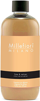 Millefiori Milano - Cartuș pentru difuzor Natural Lime & Vetiver 500 ml