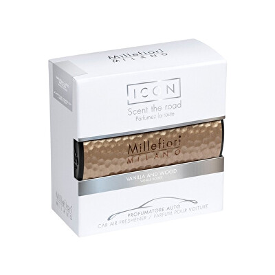 Millefiori Milano - Odorizant auto Icon Metal Shades Vanilla and Wood 47 g