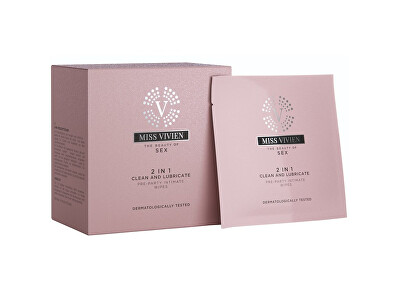 Miss Vivien - Intimní vlhčené ubrousky 2v1 Pre-party (Intimate wipes) 10 x 6 ml