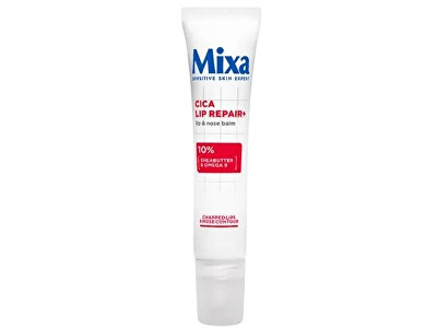 Mixa - Ajkakra és az orr környékére való balzsam Cica Lip Repair+ Lip & Nose Balm 10 ml