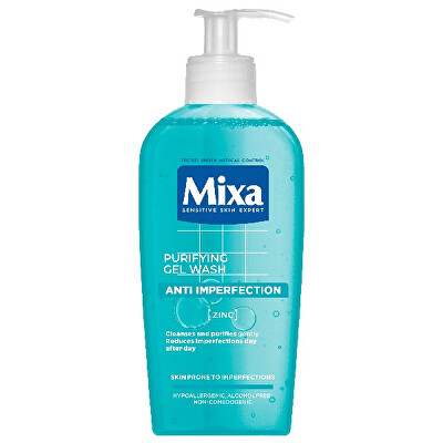 Mixa - Čisticí pleťový gel (Purifying Gel Wash) 200 ml